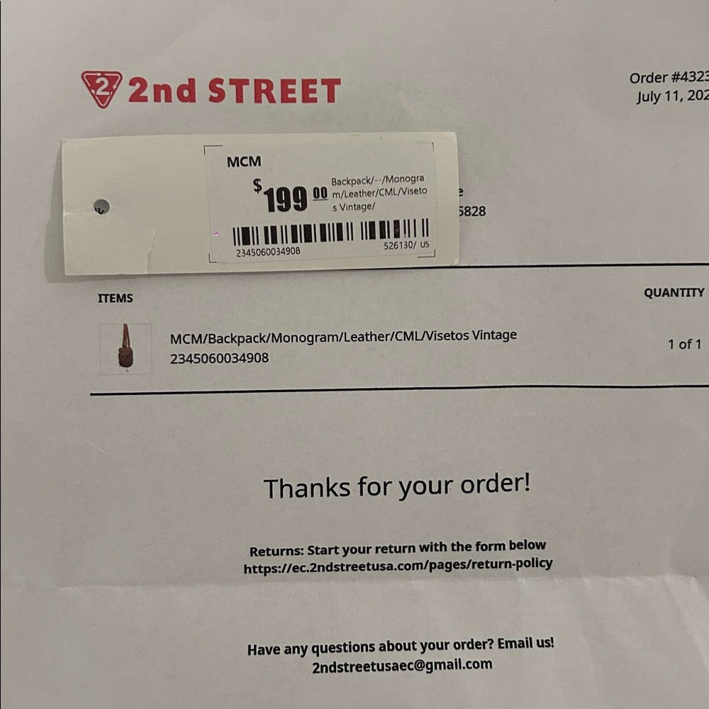 Mcm Tan Logo Pattern Backpack - image 4